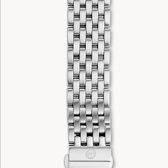 Michele Deco Diamond Watch w/ 5 Authentic Michele bands New Battery. - Picture 4 of 16